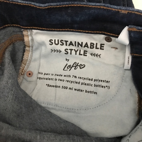 LOFT Slim Pockets Skinny Jeans Size 8 NWT - Picture 7 of 10